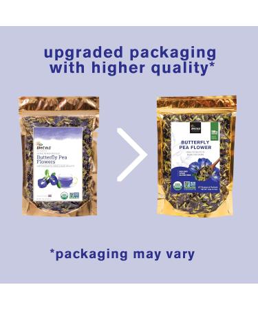 Organic Butterfly Pea Flowers 4.41 oz - Non GMO Verified, Gluten Free, Vegan - Rich in Antioxidants - Free eBook Included - From Thailand - Incas - Buy Online on SooperMarket.com