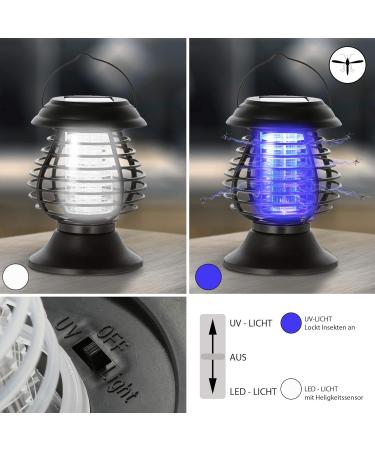 Solar LED Insect Killer Lamp 4-in-1 | Decorative Mosquito Light with Daylight Sensor - International Shipping Available - Buy Online on SooperMarket.com