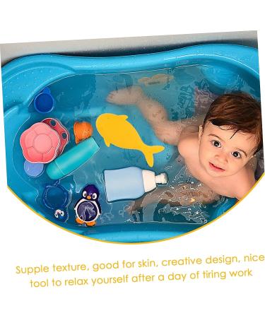 Beavorty 4pcs Silicone Scalp Scrubber Bath Massage Brush Set - Shower Loofah Tool for Baby | Scalp Massaging Tools - Buy Online on SooperMarket.com