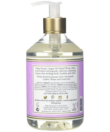 Deep Steep Argan Oil Hand Wash - Lilac Blossom 17.6 fl oz | Nourishing & Hydrating - Buy Online on SooperMarket.com