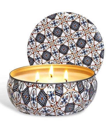 McNory Citronella Candle Scented Candles in Tin 425g Candle 100% Soy Wax Outdoor Indoor Citronella Candles for Garden