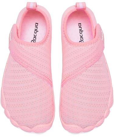 Racqua Kids Water Shoes | Quick Dry Barefoot Aqua Shoes for Boys and Girls | Lightweight Swim Beach Shoes | Toddler to Big Kid Sizes | Pink - Wzk163g - Buy Online on SooperMarket.com