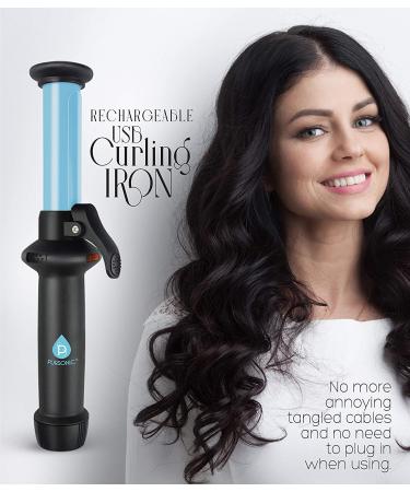 Pursonic Portable Cordless Professional Salon Quality Curling Iron | Rechargeable USB | 40 Minutes of Use | Easy to Carry - Buy Online on SooperMarket.com