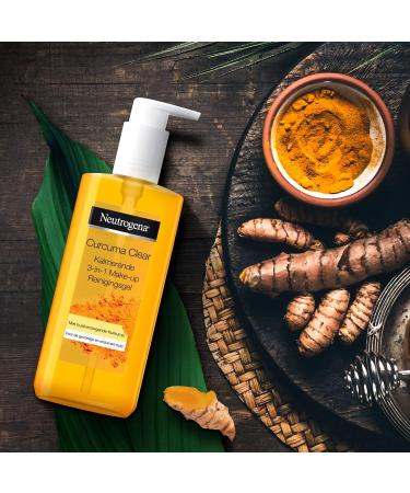 Neutrogena Curcuma Clear 3-in-1 Makeup Remover Gel 200ml - Facial Cleansing & Soothing Formula - Buy Online on SooperMarket.com