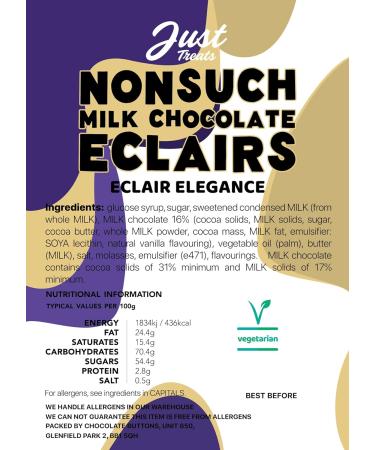 Just Treats Nonsuch Milk Chocolate Eclairs Gift Jar - Buy Online on SooperMarket.com