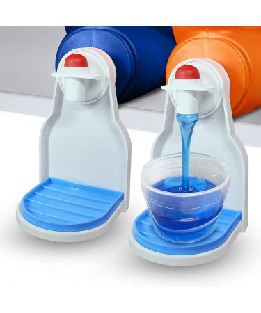Simplation 2 Pack Laundry Detergent Cup Holder Detergent Drip Catcher (Upgraded Drip Tray) No More Mess or Leaks Grip Style