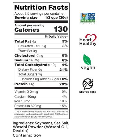 Seapoint Farms Dry Roasted Edamame Wasabi Pouches 3.5 oz 3 pk - Buy Online on SooperMarket.com
