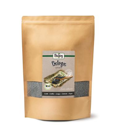 Biojoy ORGANIC Beluga Lentils (2.5 kg) dried and whole black lentils without additives 2.5 kg (1 pack)