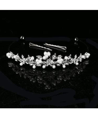 Rhinestone Crystal Tiara Headband for Women - Princess Crown for Birthday, Pageant, Wedding, Prom - A-006 - Buy Online on SooperMarket.com