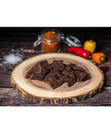 Craftsman Beef Jerky - 100% Natural Sugar-Free Protein 68% | 4x50g Pack | Bavarian D rrfleisch Mix | Smoky Chili & Hemp Pepper Biltong - Buy Online on SooperMarket.com