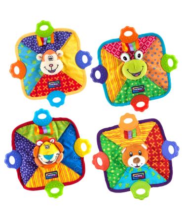Nuby Teething Blankie Characters May Vary Red/Yellow/Green/Orange/Blue 1 Count
