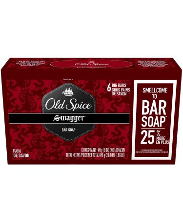 Old Spice Red Zone Swagger Bar Soap, 6-Pack, 29.8 Oz - Bold Scent, Long-lasting Cleanliness - Buy Online on SooperMarket.com