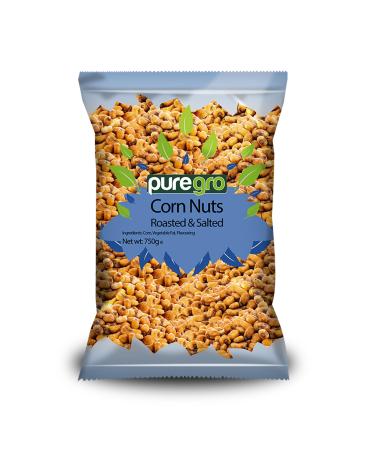Puregro Roasted & Salted Corn Nuts 750 grams | Pack of 1 | Premium Quality Spanish Crunchy Savoury Snack | Ready to Eat | Original Salted Flavour | Vegan Plant Based Snack