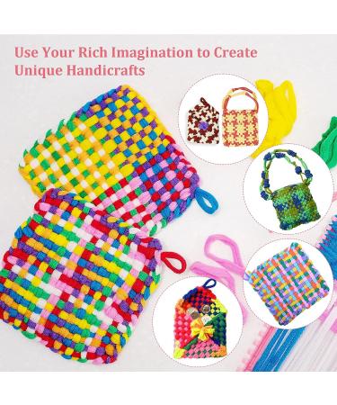 Anglecai 336 Pieces Loom Potholder Loops Kit - 14 Colors | Weaving Craft with Crochet Hooks | Compatible with 7 Inch Loom - Buy Online on SooperMarket.com