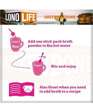LonoLife Thai Curry Beef Bone Broth Powder - 10g Protein, Paleo & Keto Friendly, Gluten-Free - 8oz Bulk Container, 15 Servings - Packaging May Vary - Buy Online on SooperMarket.com
