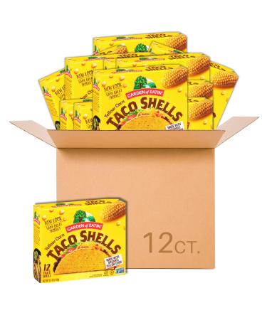 Garden of Eatin' Taco Shells, Yellow Corn, Sea Salt, 5.5 oz. (Pack of 12) Yellow Corn 5.5 Ounce (Pack of 12)