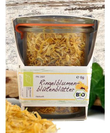 Premium Organic Edible Flowers in Glass | Eco-Friendly Gift | Marigold Blossom | Hand-Processed Plastic-Free Packaging - Buy Online on SooperMarket.com