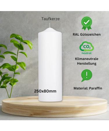 Personalized Baptismal Candle with Forest Animals | Unique Gifts for Godparents | Custom Candle with Baptism Saying | TK022 - Buy Online on SooperMarket.com