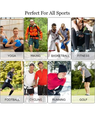 Geyoga 3 Pairs Full Compression Leg Sleeves | UV Protection | Outdoor Sports Cycling | Black Navy Blue Dark Grey | Medium - Buy Online on SooperMarket.com