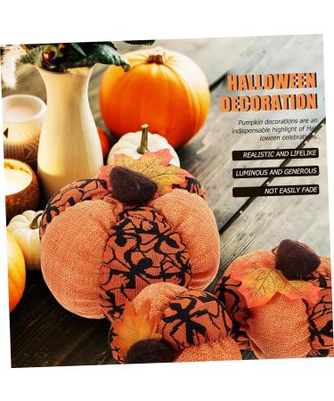NAMOARLY 3pcs Halloween Decorations Home Decor Halloween Stuffed Pumpkin Halloween Layout Decor Pumpkin Adornment Halloween Scene Decor Pumpkin Decor Pumpkins Model Household Cloth Supplies Orange2 15X15X15CM - Buy Online on SooperMarket.com