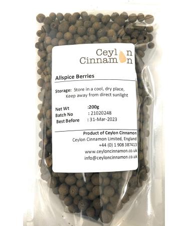 Allspice Berries Whole Dried Pimento Grade A Premium Quality 200g - Buy Online on SooperMarket.com