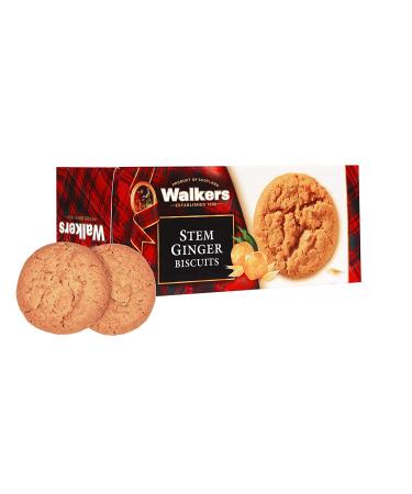 Walkers Shortbread Stem Ginger Scottish Cookies, 5.3 oz Box (Pack of 6) | Delicious Stem Ginger Flavor - Buy Online on SooperMarket.com