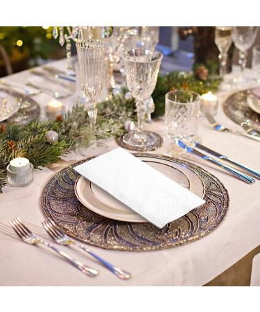 LEKOCH 200 pcs Disposable White Napkins - Premium 2 Ply Wedding Napkins 40x40 - Perfect for Events & Parties - Buy Online on SooperMarket.com