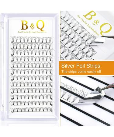 5D-0.07C-15mm Short Stem Premade Fan Eyelash Extensions - B&Q LASH 5D-C-0.07 15mm Russian Volume Lashes - Buy Online on SooperMarket.com