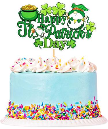 Cyodoos 1Pc Happy St. Patrick's Day Cake Topper Shamrock Cake Pick for St.Patricks Baby Shower Party Supplies Birthday Decorations Cy-24-sp-001 - Buy Online on SooperMarket.com