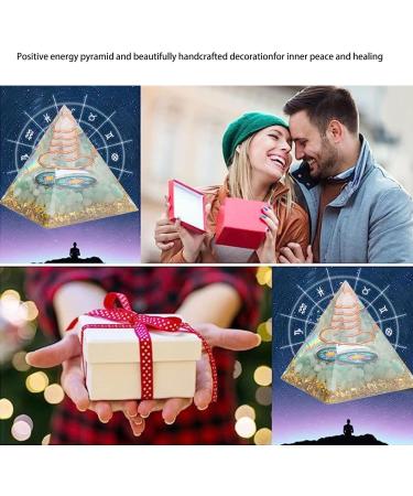 BORDSTRACT 6cm Energy Generator Orgonite Pyramid Healing Crystal Pyramid for Positive Energy Meditation Spiritual Awakening - Buy Online on SooperMarket.com