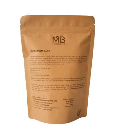 MB Herbals Light Kaolin Clay 250g (8.81oz) | Gentle Face Mask Clay - Buy Online on SooperMarket.com