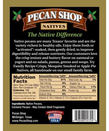 Wild-Harvested Texas Native Pecan Halves | 2lb Certified Pesticide-Free - Buy Online on SooperMarket.com