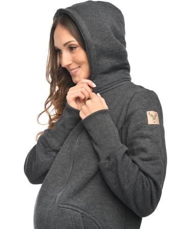 MijaCulture 3-in-1 Maternity Jumper for Baby Carrier Kangaroo Jacket - Gray XXL - Buy Online on SooperMarket.com