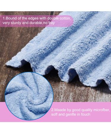 Microfiber Facial Wash Cloth Set - 12 Reusable Makeup Remover Cloths | Soft Cleansing Towel for Face | 10x10 Inch | Various Colors Available - Buy Online on SooperMarket.com