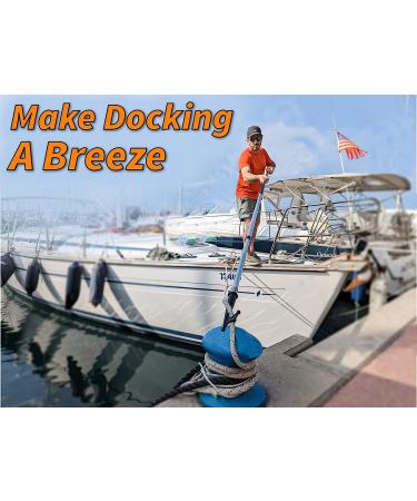 Telescoping Boat Hook for Docking 12 Feet - Durable, Lightweight and Sturdy | Floating Pole for Push-Pull and Boating - Buy Online on SooperMarket.com