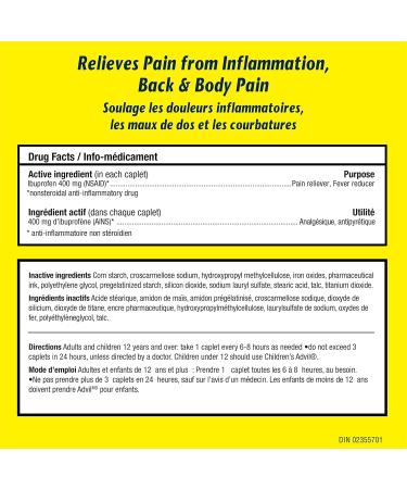 Advil Muscle and Joint (32 Count) 400 mg ibuprofen Muscle Pain Joint Pain Temporary Pain Reliever 32 Count (Pack of 1) - Buy Online on SooperMarket.com