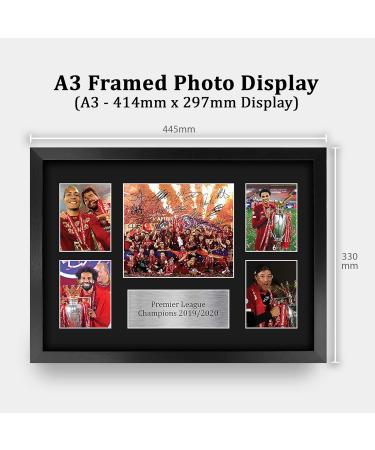 HWC Trading A3 Framed Liverpool Premier League Champion 2019/2020 Signed Autograph Print - Perfect Gift for Fans - Buy Online on SooperMarket.com