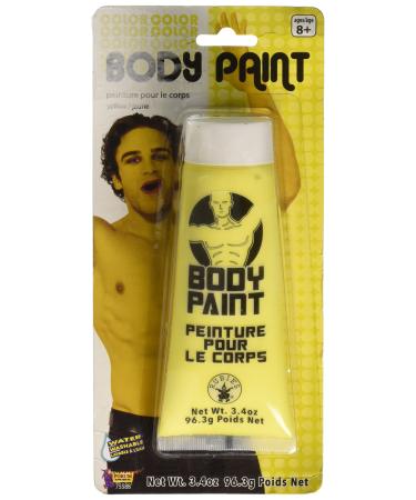 Forum Novelties 3.4 Oz Yellow Fx Washable Body Face Paint Sports Fan Halloween Cream Tube Makeup