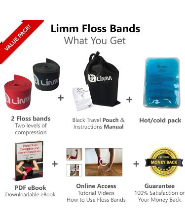 Limm Muscle Compression Floss Bands | Best Mobility & Recovery Tools for Athletes | International Shipping - Buy Online on SooperMarket.com