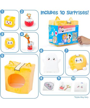 LankyBox Giant Foxy Mystery Box - 10 Exciting Toys & Official Merch - Buy Online on SooperMarket.com