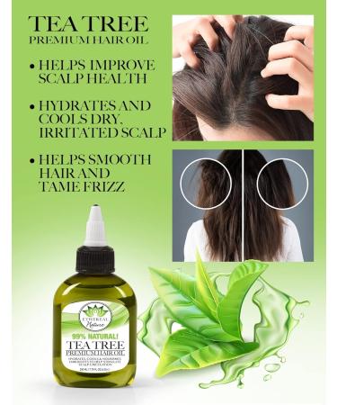 Ethereal Nature 99% Natural Hair Oil Blend with Tea Tree - 7.1 oz | Nourish & Protect Your Hair - Buy Online on SooperMarket.com