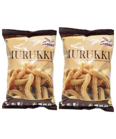 Saras Murukku 200g (Pack of 2) | Crunchy South Indian Snack | Authentic Recipe | Ready To Eat | Classic Snacks | Savory Snacks