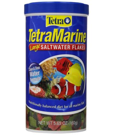 Tetra TetraMarine Large Saltwater Flakes for All Marine Fish 5.65 Ounce (Pack of 1)