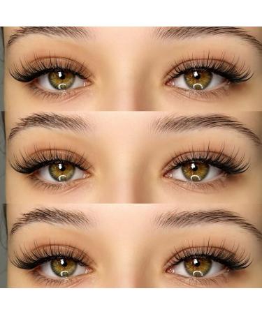 Geeneiya Wispy 3D Mink Lashes - Clear Band Cat Eye Look | Fluffy Reusable False Eyelashes | 7 Pairs I-Fairy Cross - Buy Online on SooperMarket.com