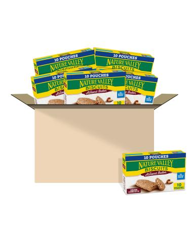 Nature Valley Biscuit Sandwiches, Cinnamon Almond Butter, 1.35 oz, 10 ct (Pack of 6) Cinnamon and Almond Butter