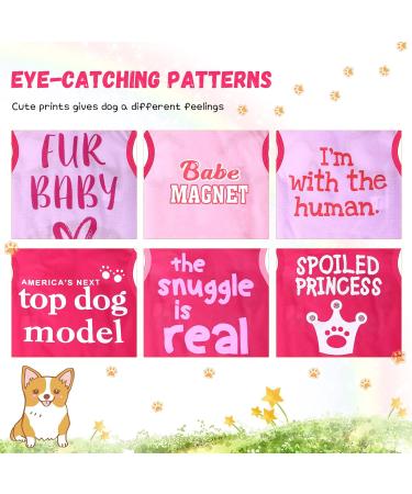 6 Pack Dog Shirt Puppy Clothes for Chihuahua - Breathable Dog Outfit - Summer Cat and Dog Clothes - Dachshund Puppy Accessories - Printed Dog Shirts - Medium - Buy Online on SooperMarket.com