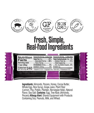 FBOMB Keto Bar - Maple Pecan | Low Sugar, 7g Net Carbs, All-Natural Snack Bars | Gluten-Free, Paleo Friendly (12 ct) - Buy Online on SooperMarket.com