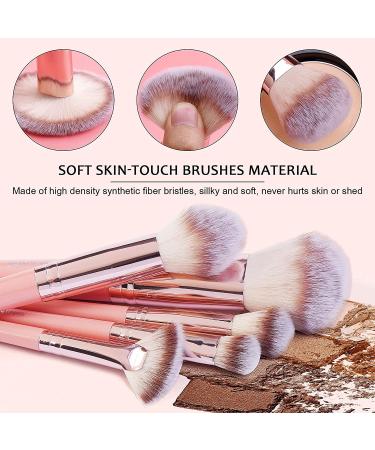 MAANGE 20Pcs Premium Synthetic Makeup Brush Set with Gift Box in Pink - Ideal for Foundation, Face Powder, Blush, and Concealers - Buy Online on SooperMarket.com