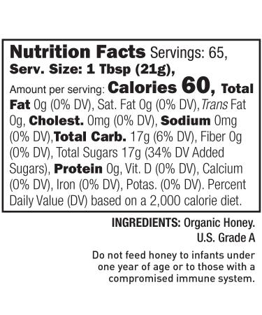 GloryBee Raw White Clover Honey - Pure, Natural, Unfiltered - Made In U.S.A - 3 lb (48 Oz) - Sweeten Dishes & Beverages - Supports Bee Conservation - Buy Online on SooperMarket.com