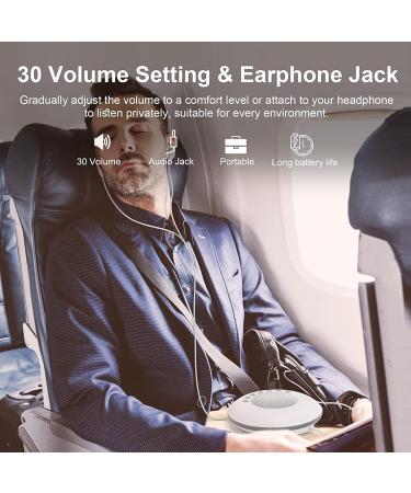 White Noise Machine Portable Sound Machines 28 Soothing Sounds Sleep Noise Maker Ideal Gifts for Kids Adult Bedside Travel Nursery Camping - Buy Online on SooperMarket.com